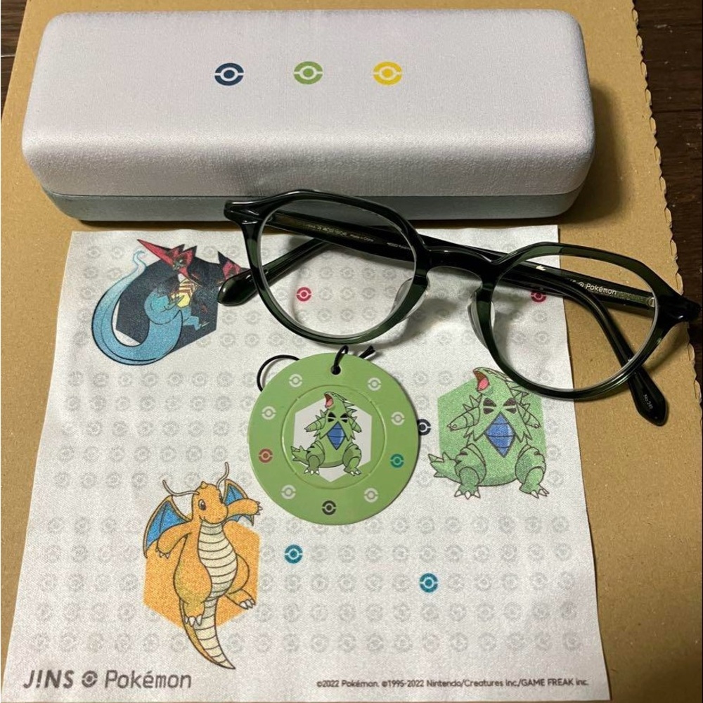 JINS Pokemon Collab Baniras Model Glasses Casual Series Used